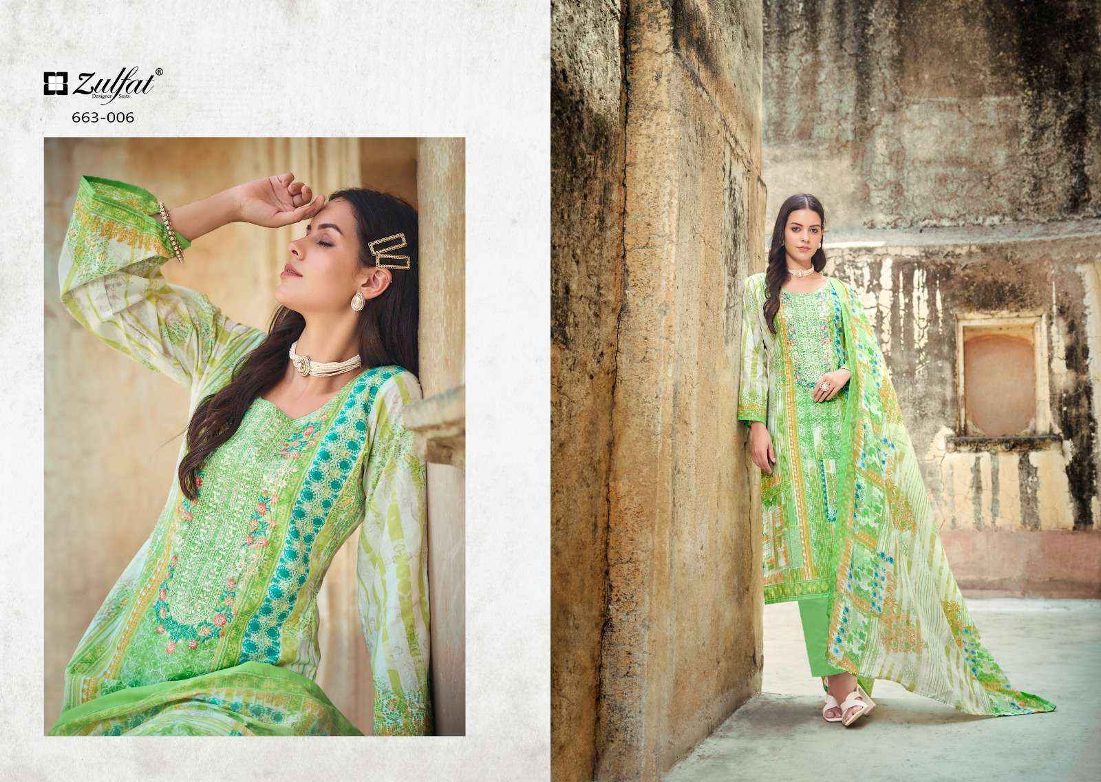 Zulfat Gulnaaz Vol 5 Cotton Dress Material 8 pcs Catalogue