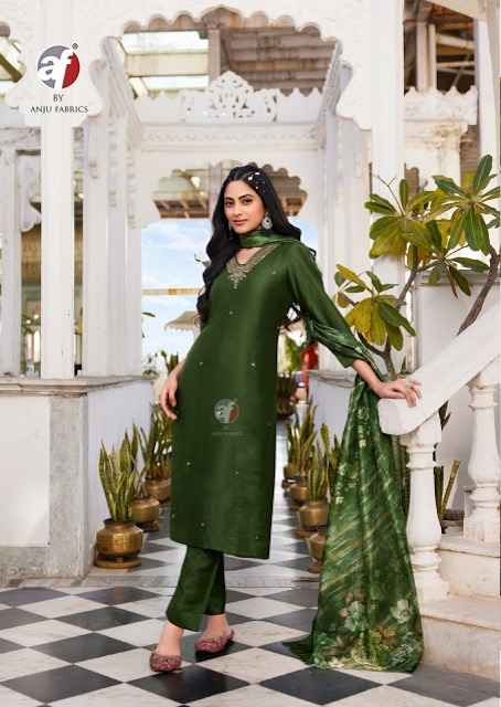 Anju Fabrics Nakhrali Vol 6 Modal Silk Kurti Combo 6 pcs Catalogue