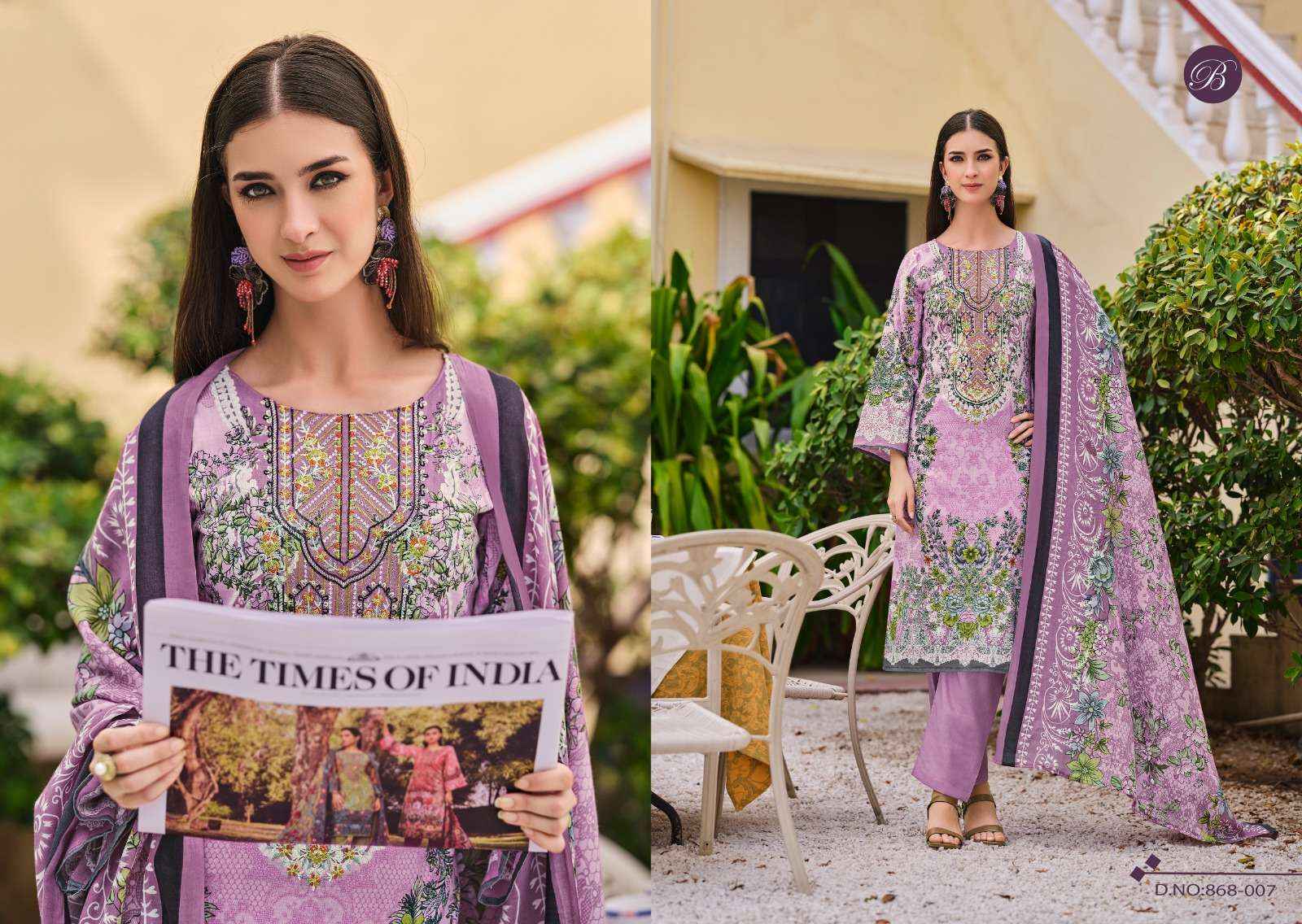 Belliza Naira Vol 112 Cotton Dress Material 8 pcs Cataloge