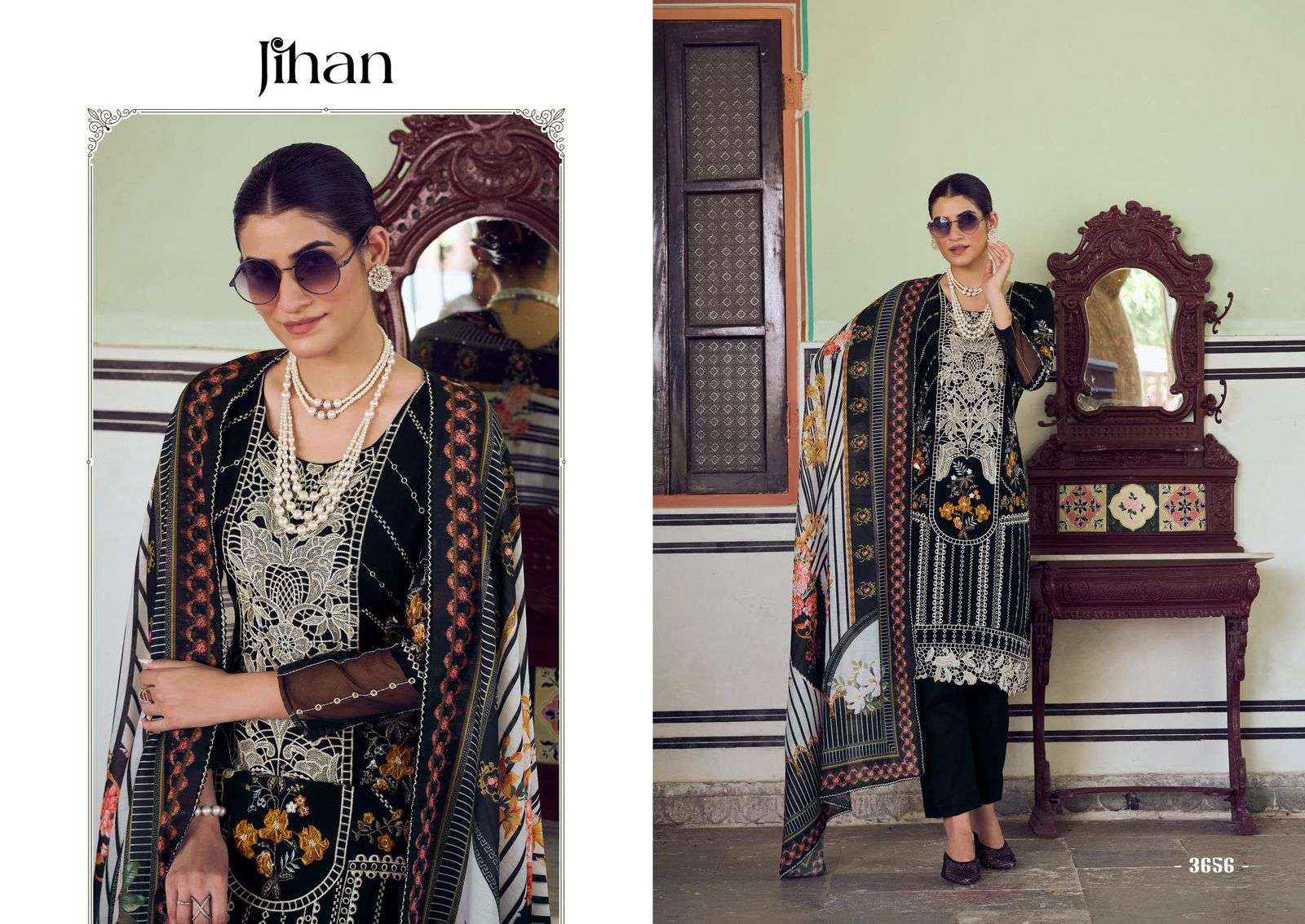 Jihan Taskeen Vol 7 Cotton Dress Material 4 pcs Catalogue