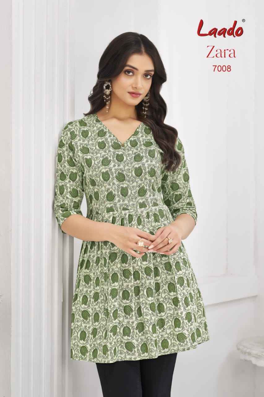 Laado Zara Vol 7 Cotton Kurti 12 pcs Catalogue