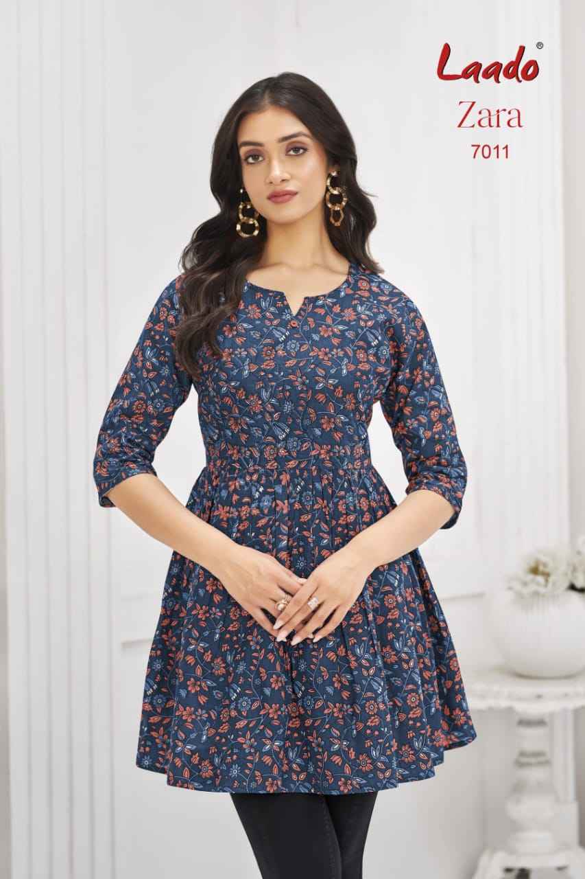 Laado Zara Vol 7 Cotton Kurti 12 pcs Catalogue