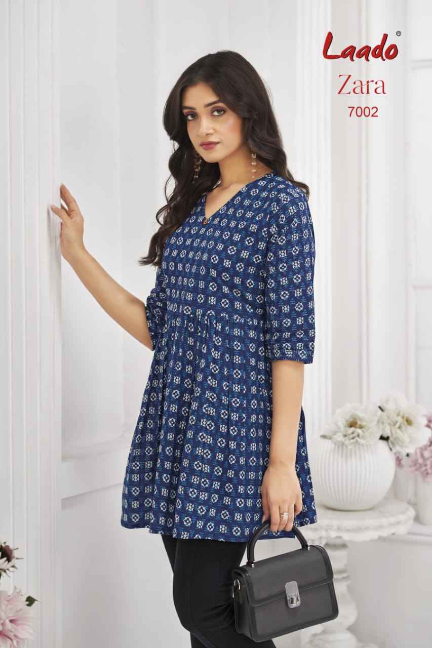Laado Zara Vol 7 Cotton Kurti 12 pcs Catalogue