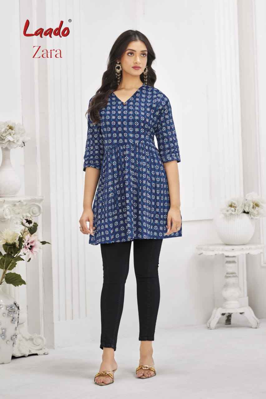 Laado Zara Vol 7 Cotton Kurti 12 pcs Catalogue