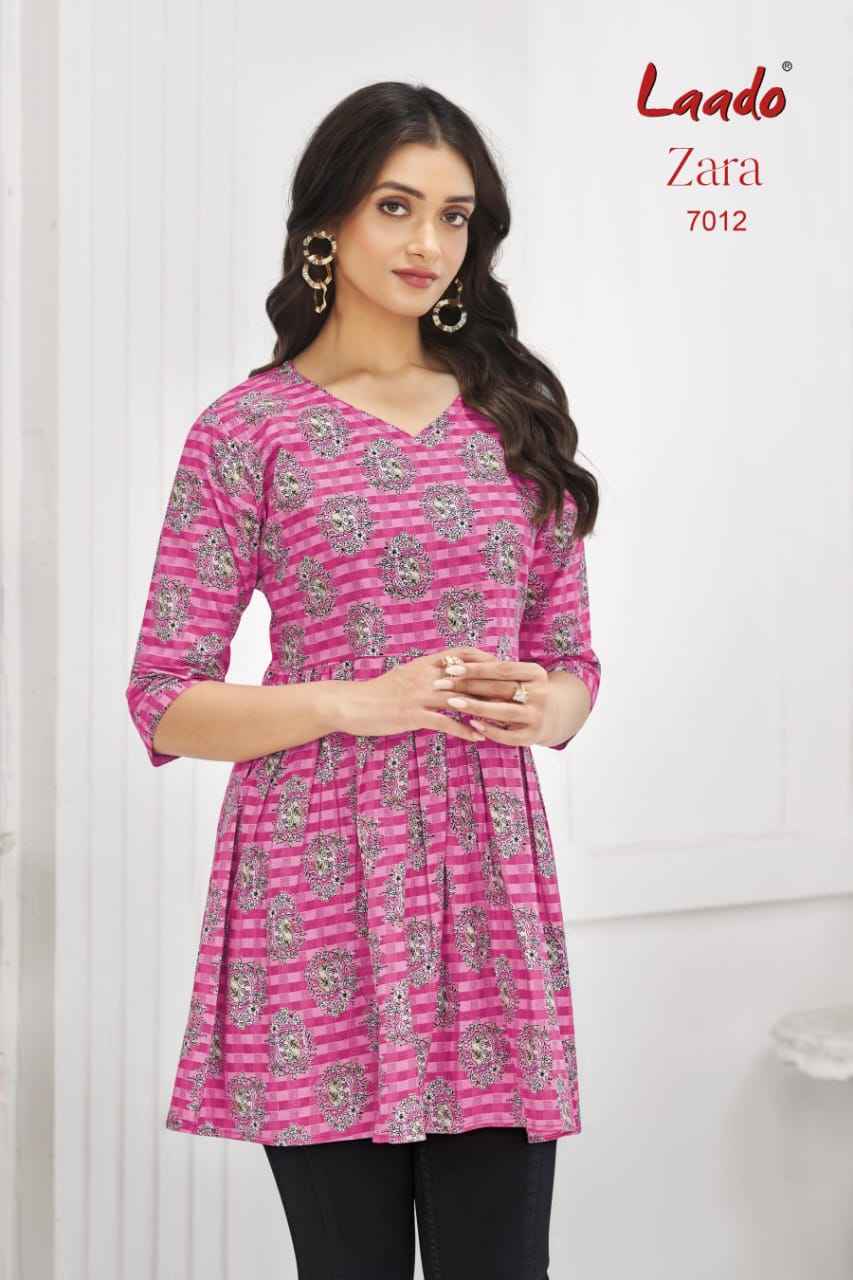 Laado Zara Vol 7 Cotton Kurti 12 pcs Catalogue