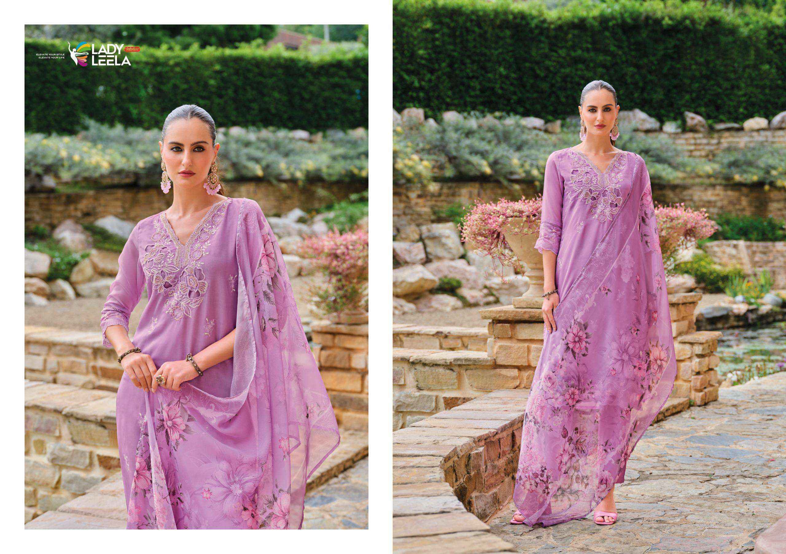 Lady Leela Varnika Vol 2 Organza Kurti Combo 4 pcs Catalogue