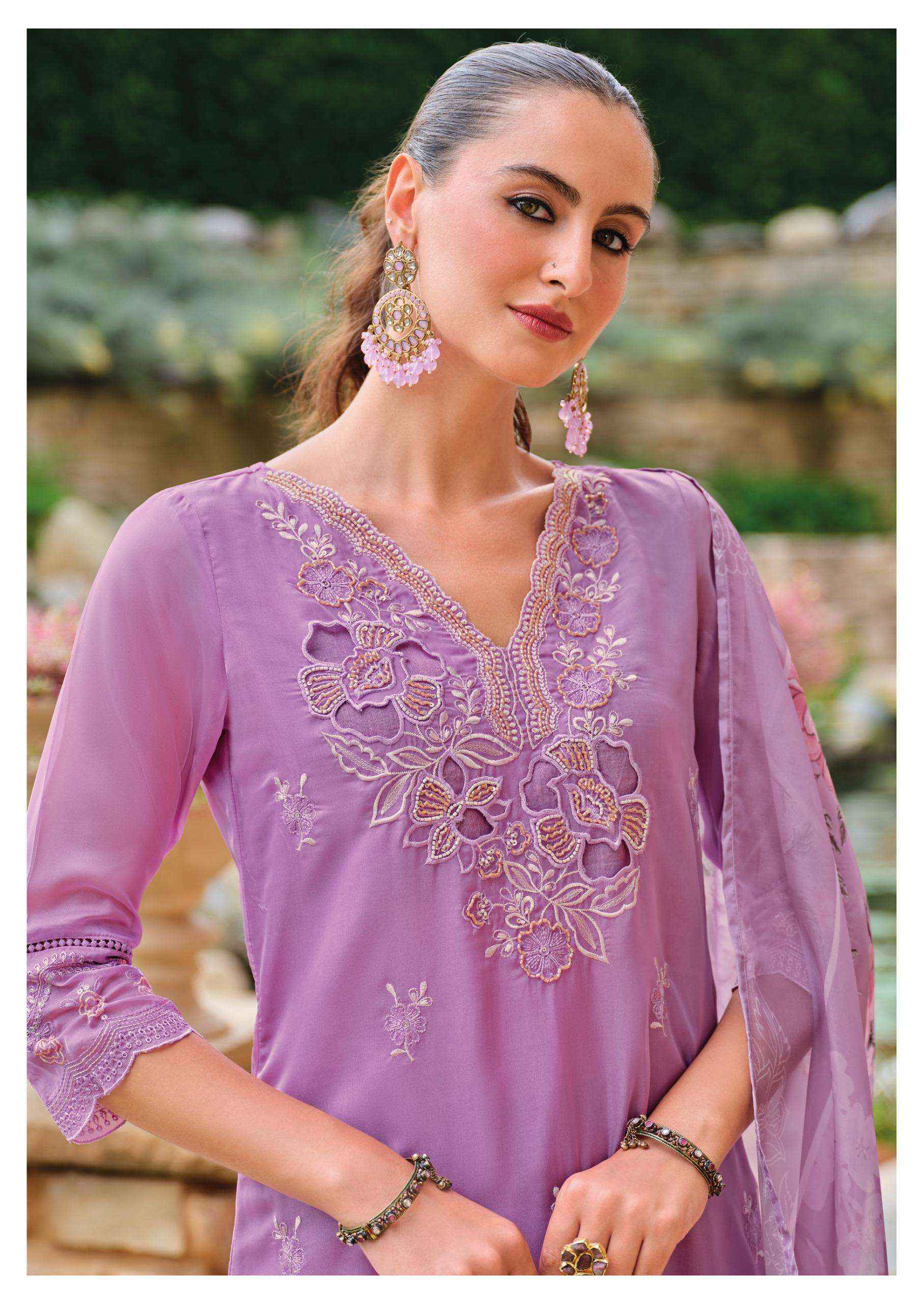 Lady Leela Varnika Vol 2 Organza Kurti Combo 4 pcs Catalogue