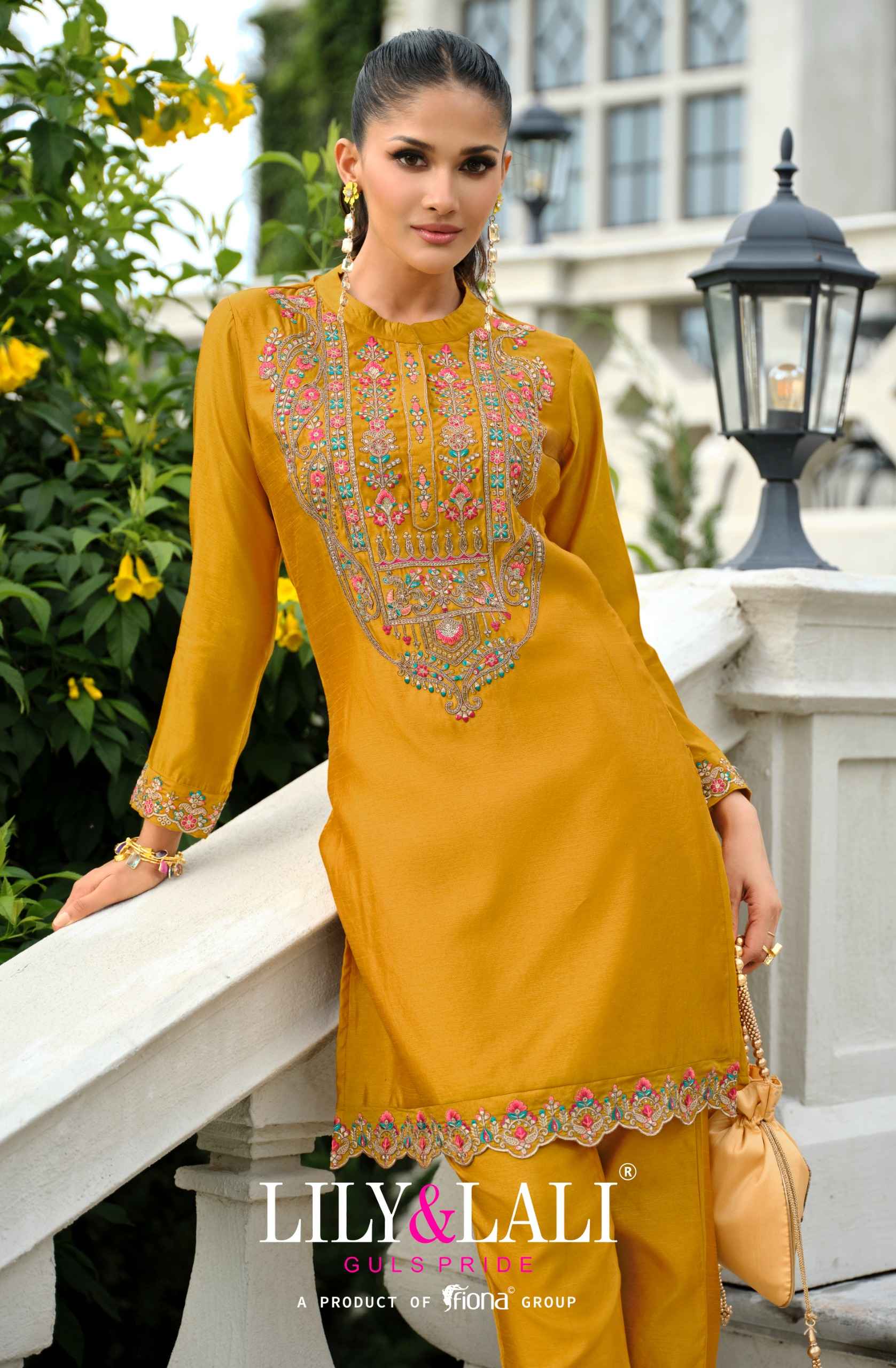 Lily & Lali Anora Tissue Silk Co Ord Set 4 pcs Catalogue