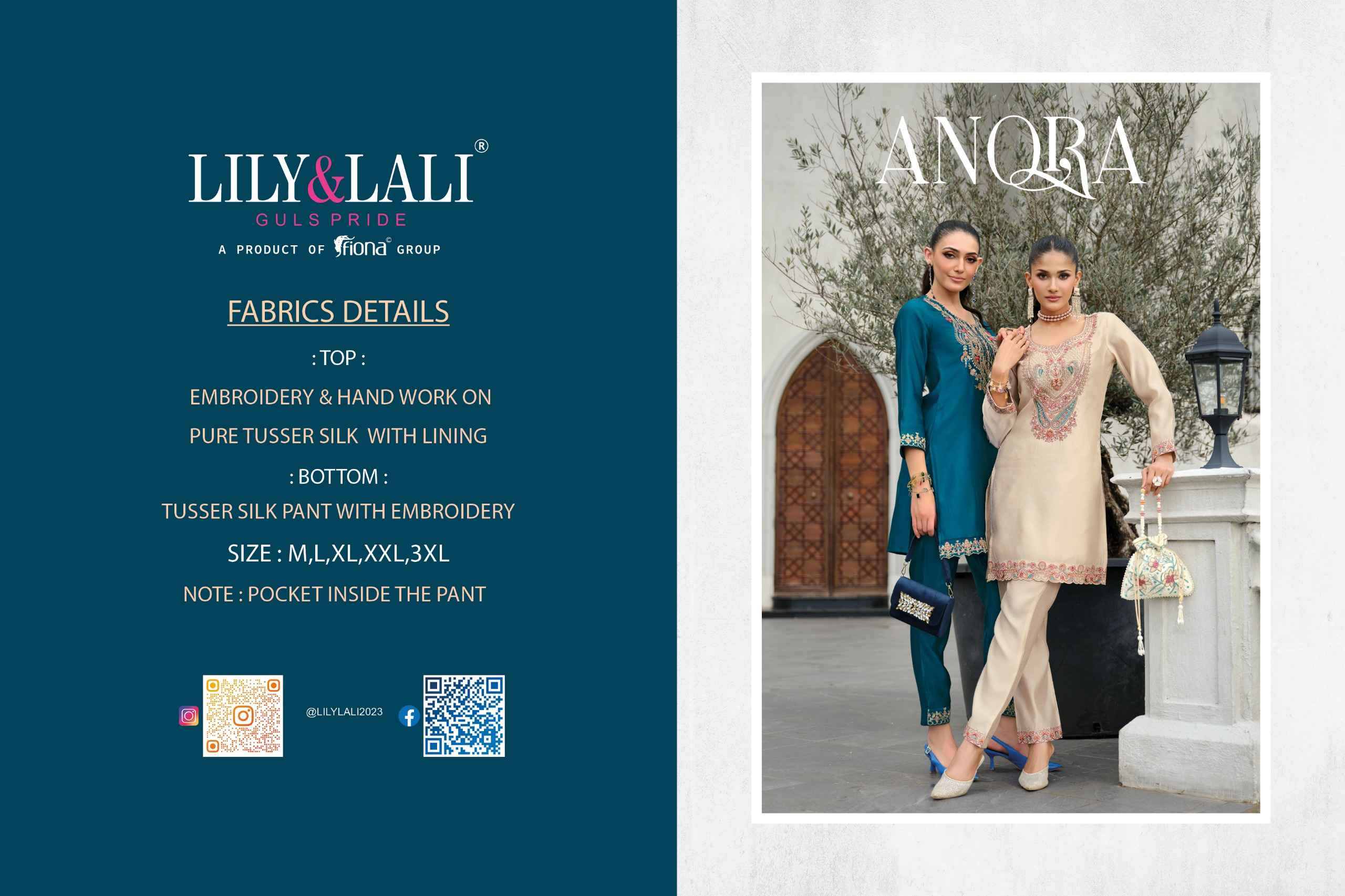 Lily & Lali Anora Tissue Silk Co Ord Set 4 pcs Catalogue