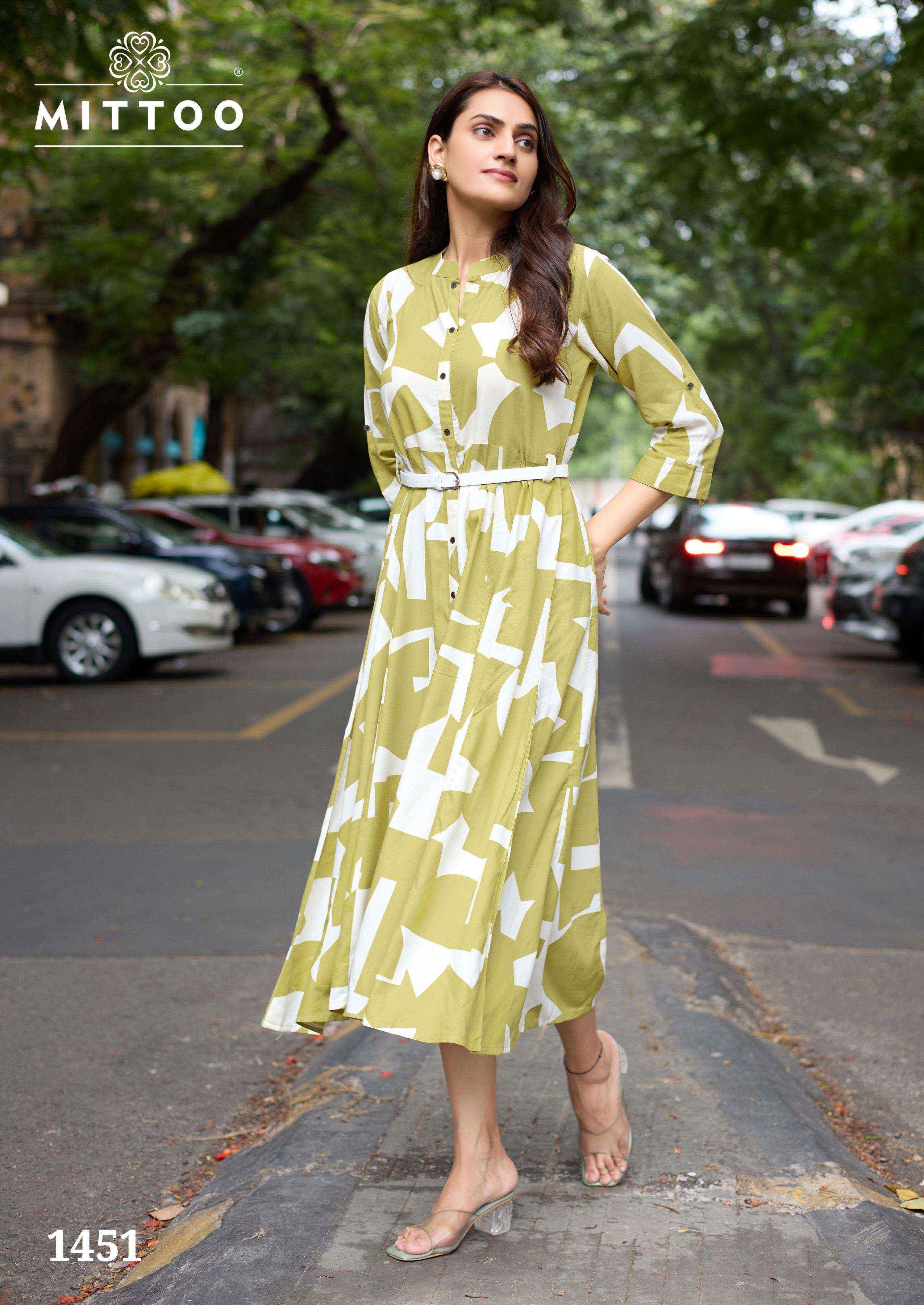 Mittoo Belt Vol 22 Rayon Kurti 6 pcs Catalogue