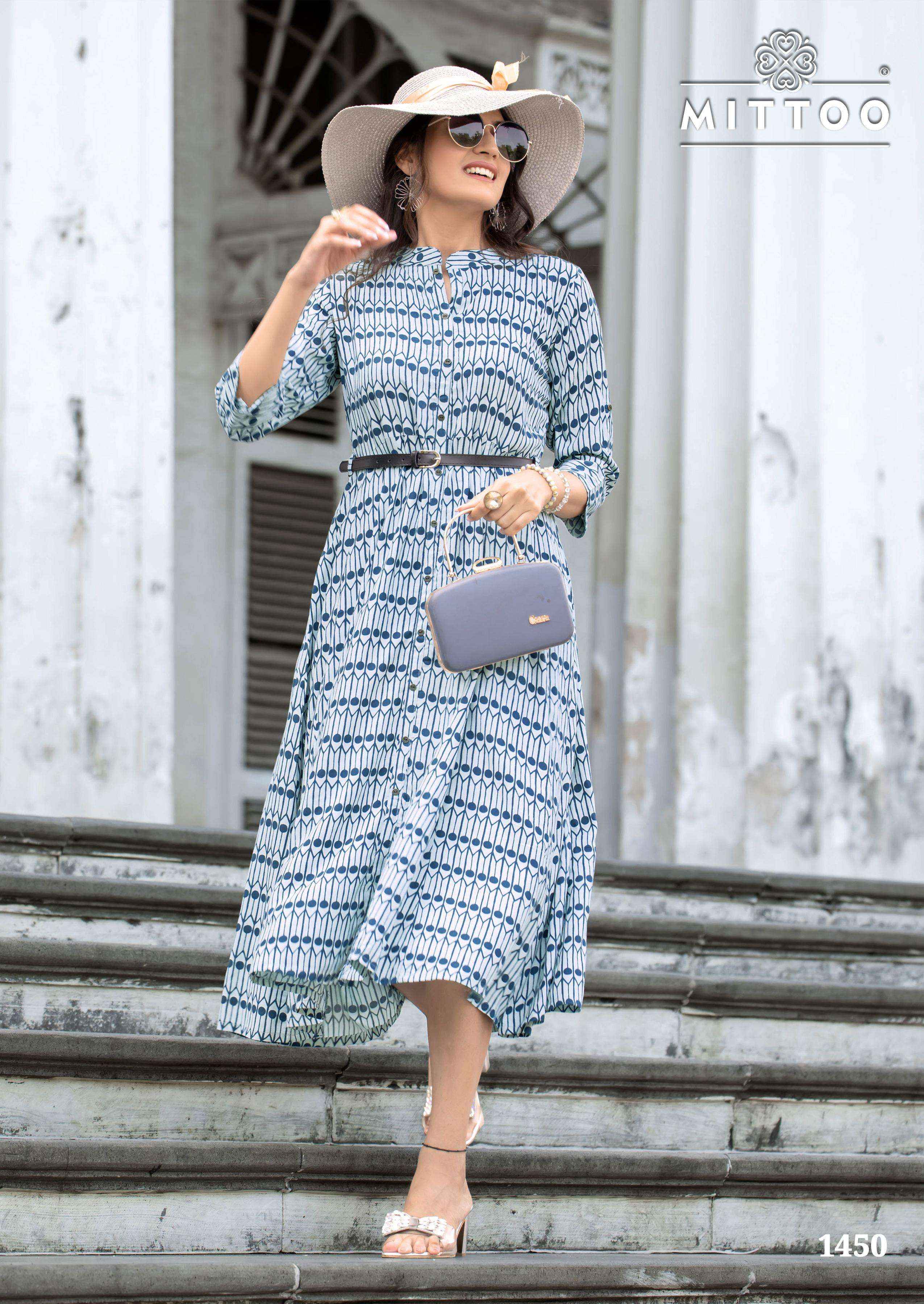 Mittoo Belt Vol 22 Rayon Kurti 6 pcs Catalogue