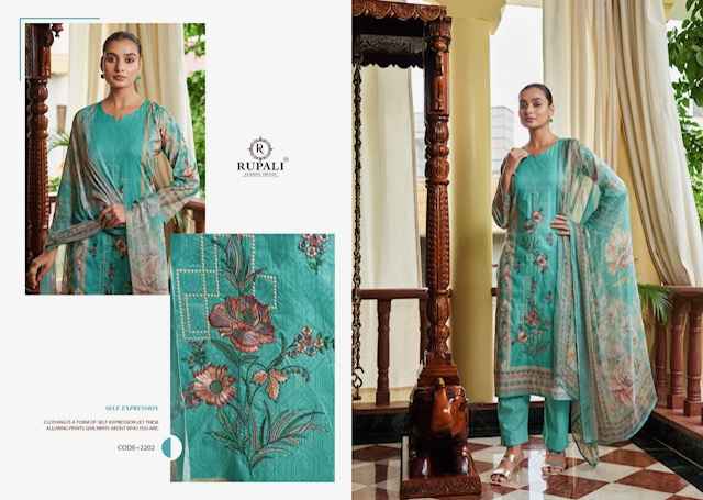 Rupali Fashion Noor Mahal Jaam Satin Dress Material 4 pcs Catalogue