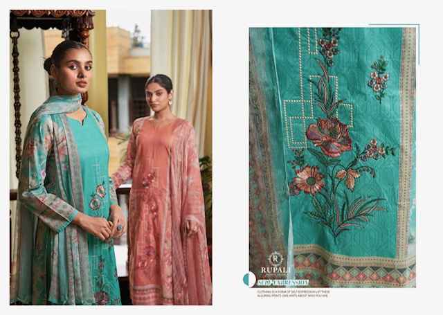 Rupali Fashion Noor Mahal Jaam Satin Dress Material 4 pcs Catalogue