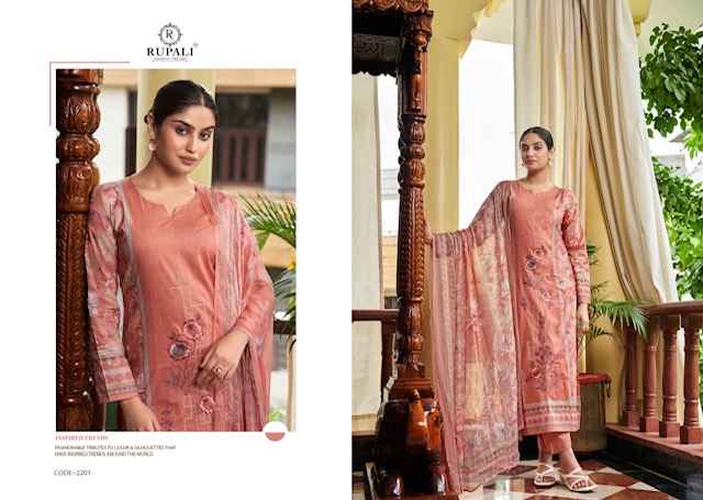 Rupali Fashion Noor Mahal Jaam Satin Dress Material 4 pcs Catalogue