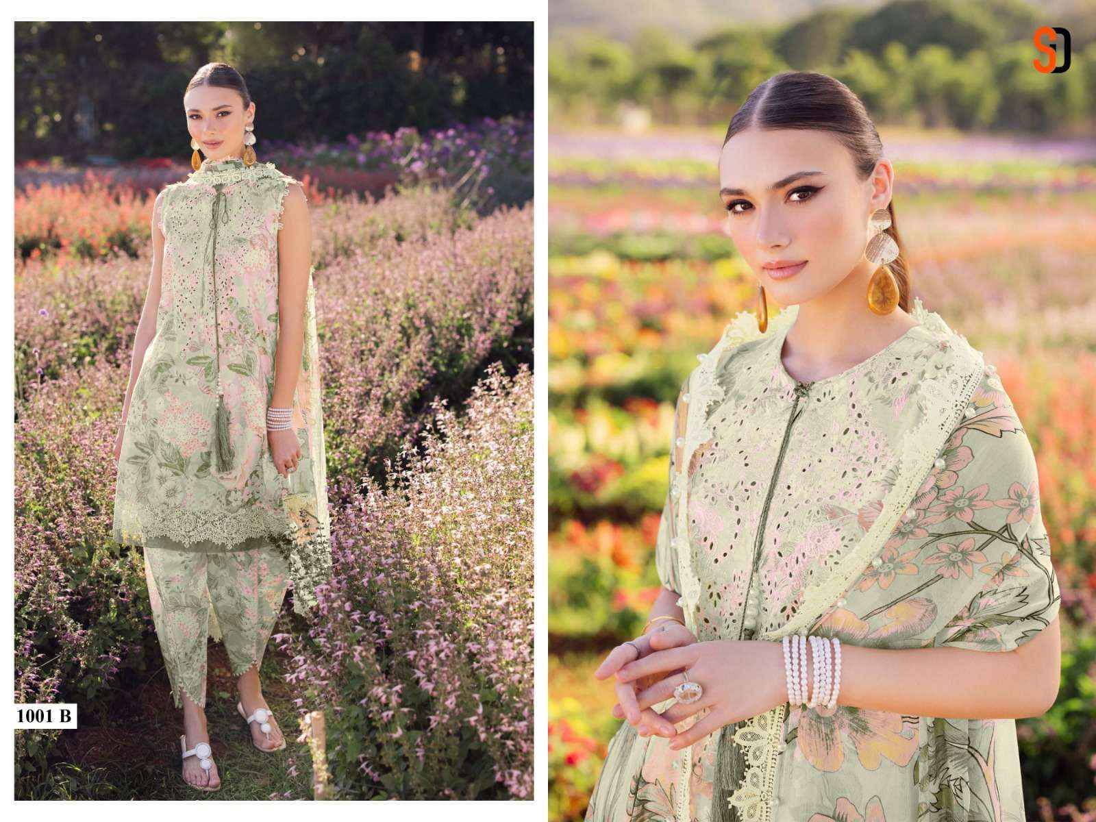 Shraddha Designer Flora Vol 1 Lawn Cotton Dress Material 6 pcs Catalogue