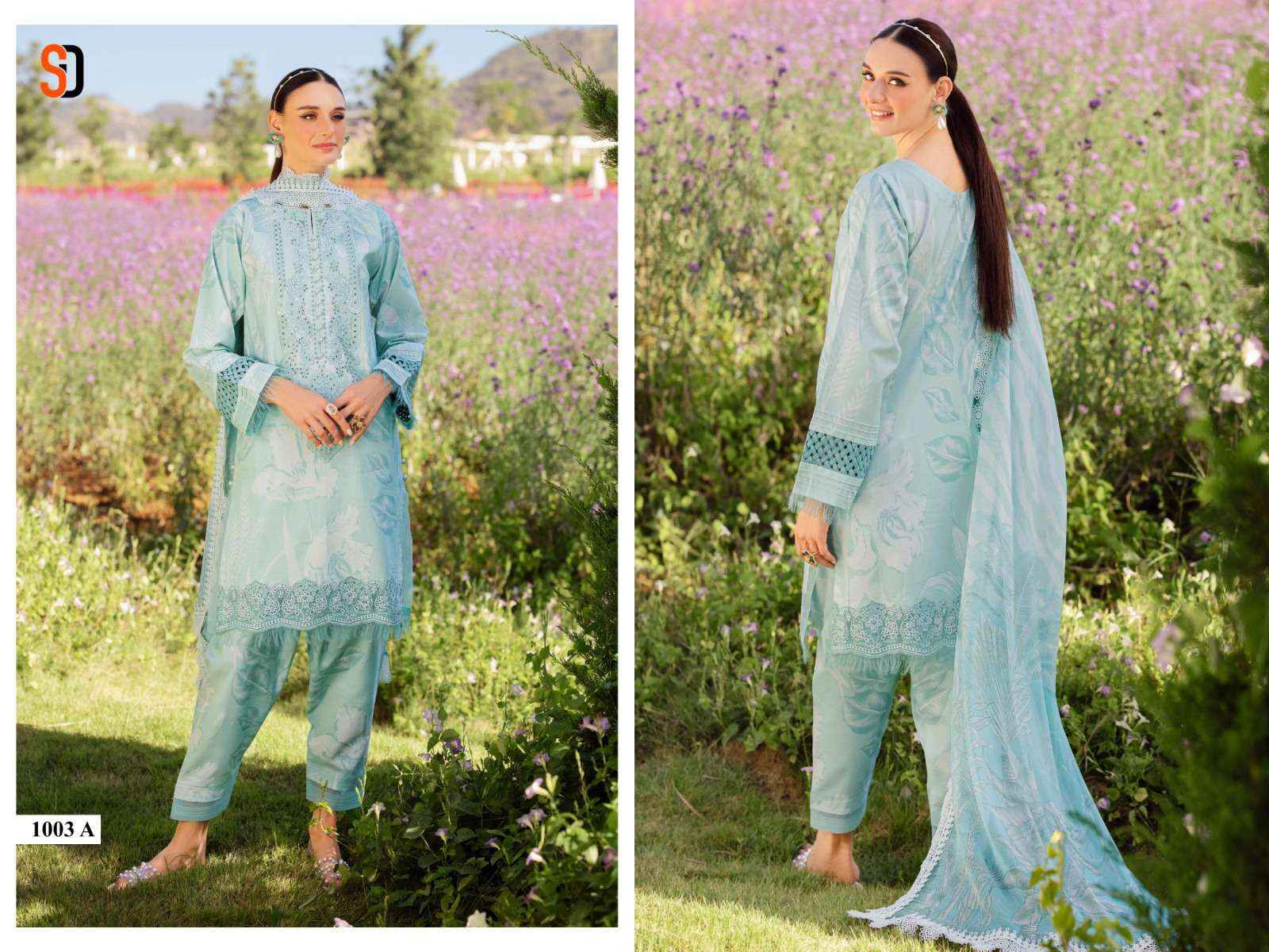 Shraddha Designer Flora Vol 1 Lawn Cotton Dress Material 6 pcs Catalogue