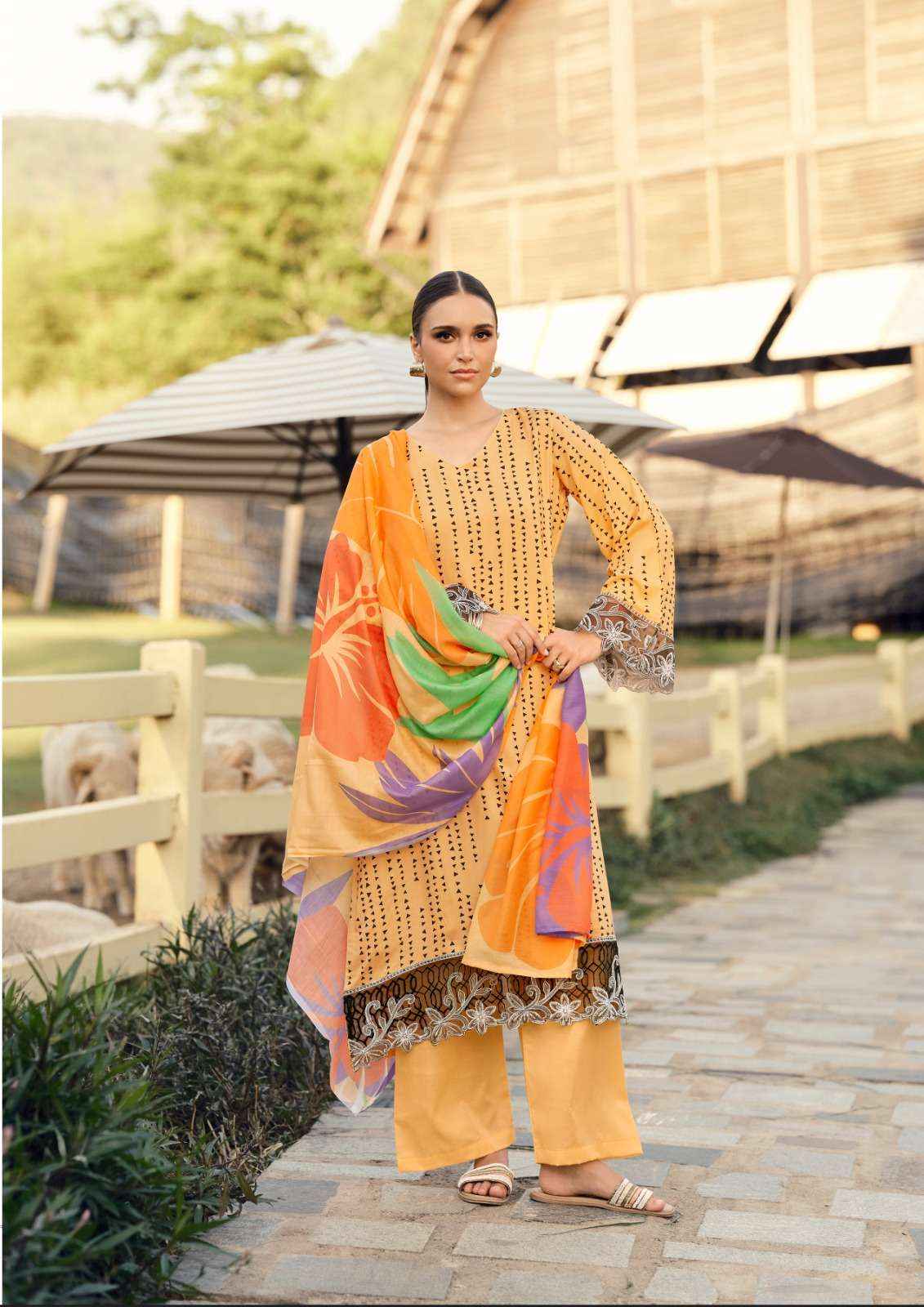 The Hermitage Shop Maham Vol 2 Jam Satin Dress Material wholesale