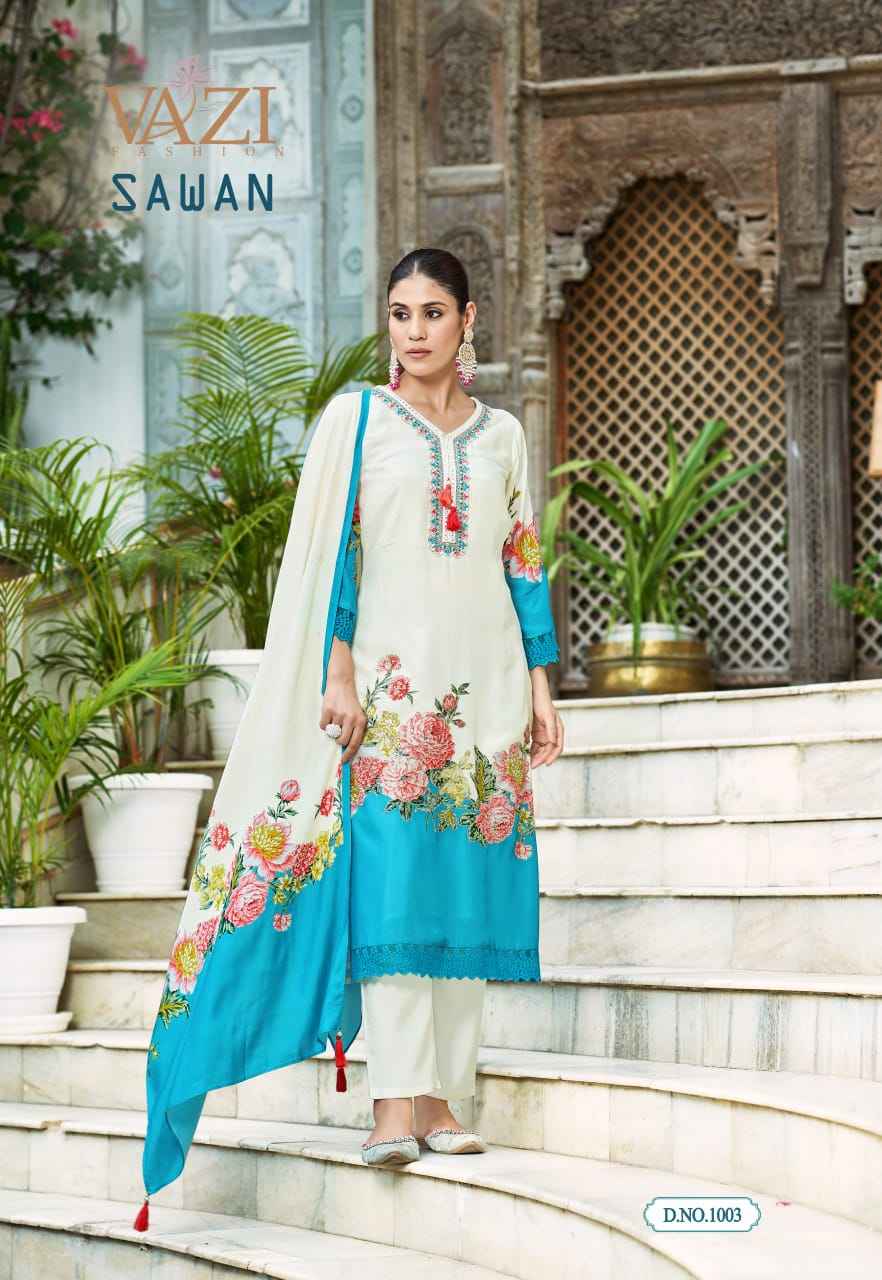VAZI Sawan Viscouse Kurti Combo 4 pcs Catalogue