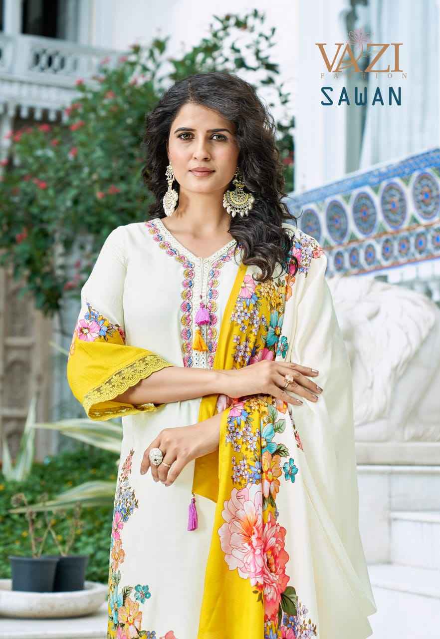 VAZI Sawan Viscouse Kurti Combo 4 pcs Catalogue