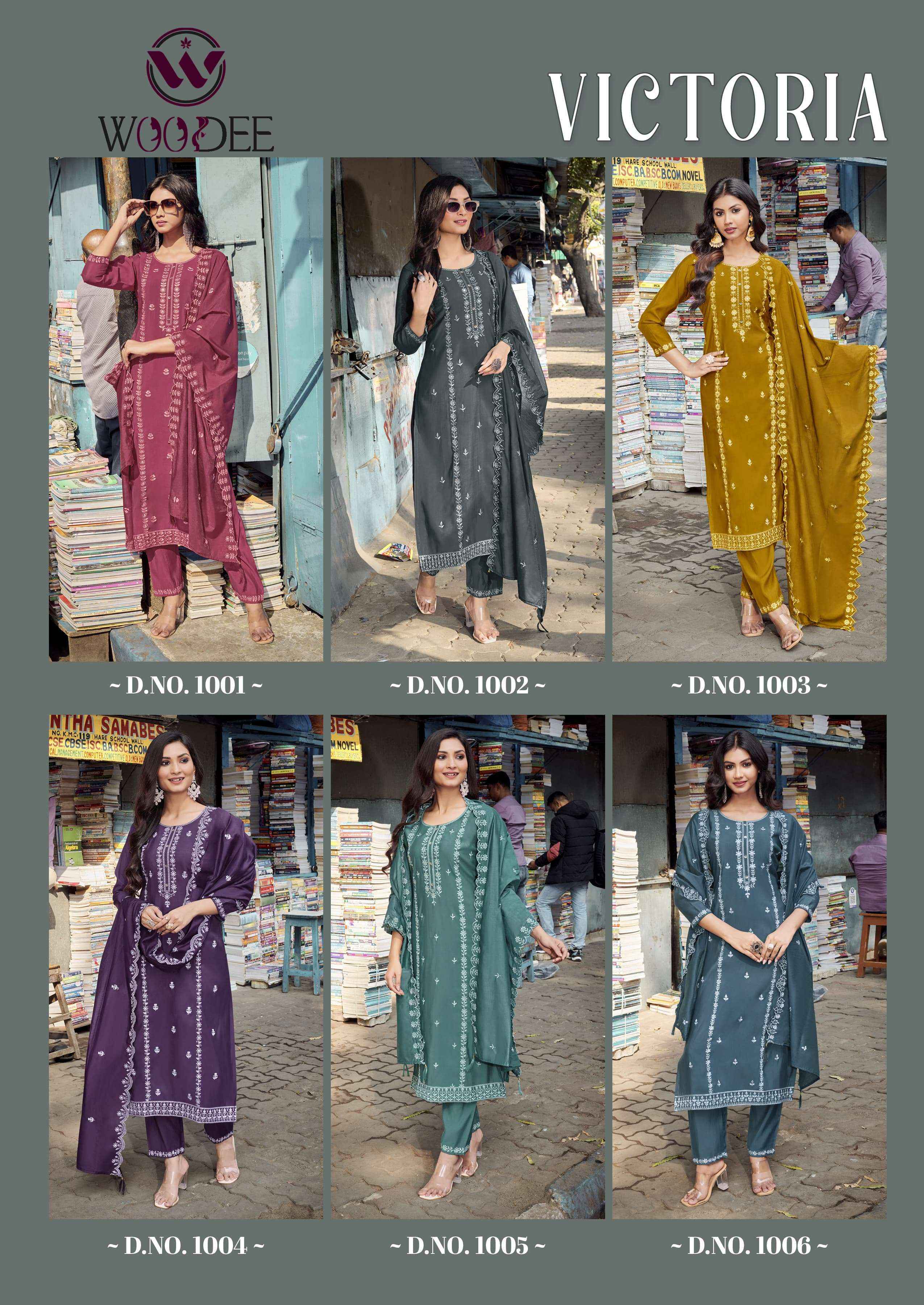 Woodee Victoria Viscose Silk Kurti Combo 6 pcs Catalogue