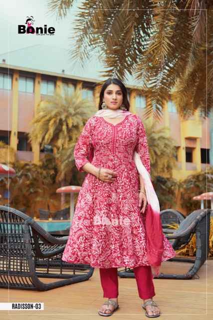 Bonie Radisson Vertican Kurti Combo 6 pcs Catalogue