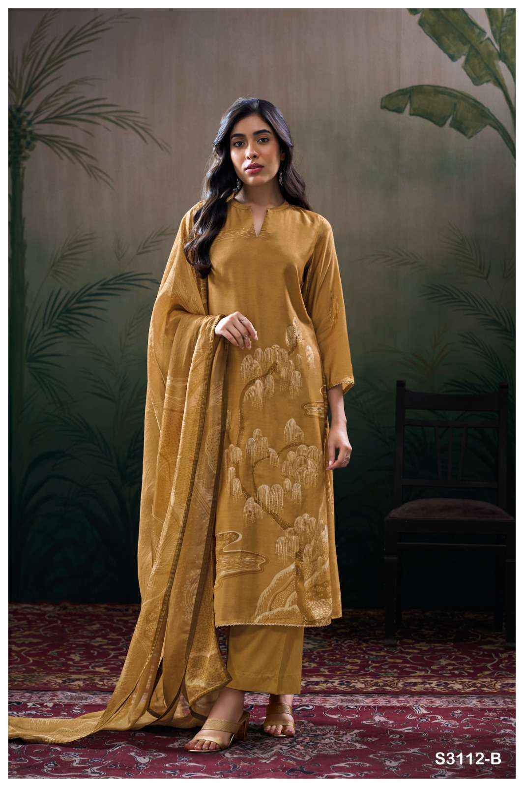 designer silk dress material Ganga Tansi 3112 Silk Dress Material designer ladies ganga suits supplier