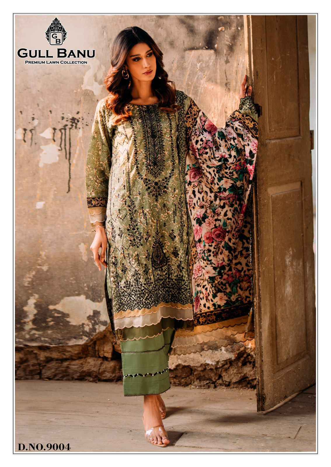 Gull Aahmed Gull Banu Vol 9 Lawn Cotton Dress Material 6 pcs Catalogue