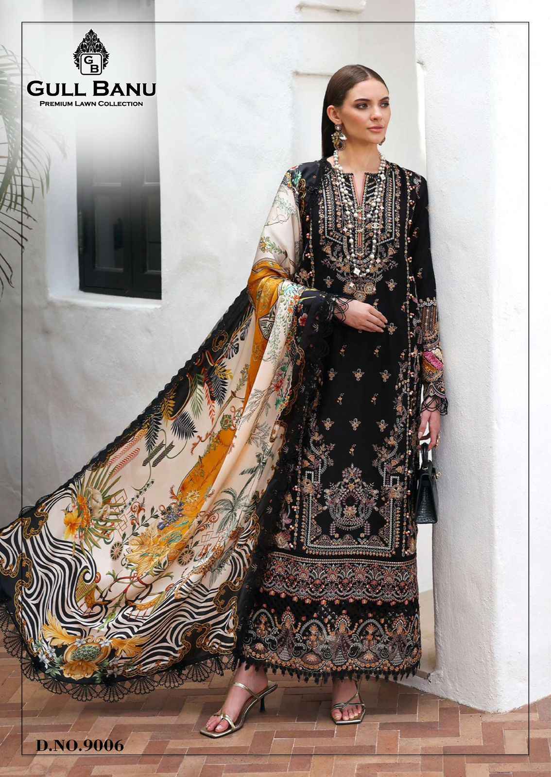 Gull Aahmed Gull Banu Vol 9 Lawn Cotton Dress Material 6 pcs Catalogue