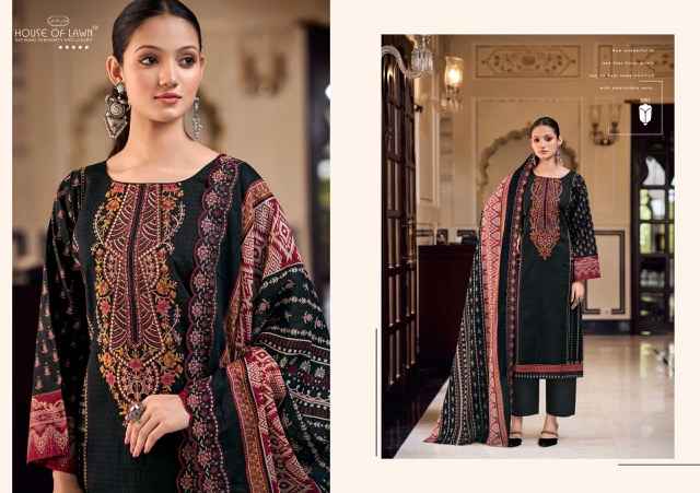 House Of Lawn Bin Saeed Cotton Dress Material 8 pcs Catalogue