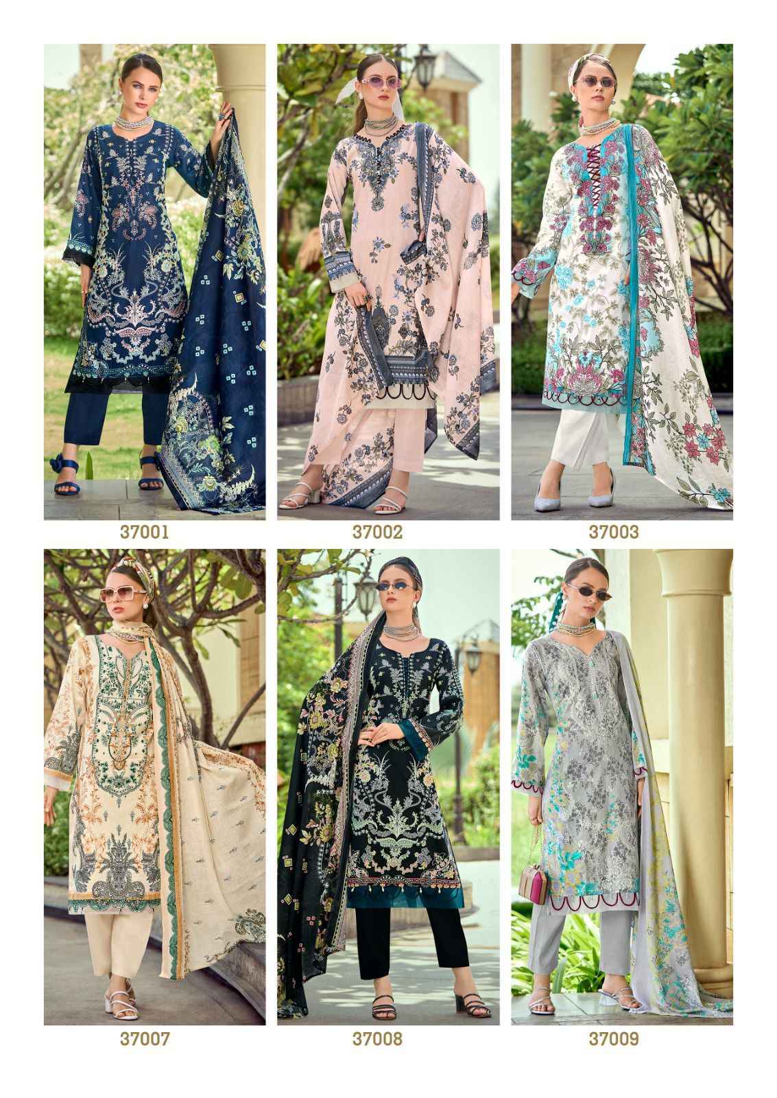 Ishaal Prints Gulmohar Vol 37 Lawn Dress Material 10 Pc Catalouge