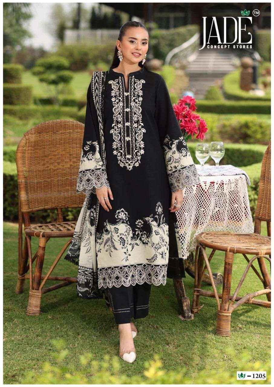 Jade Crimson Vol 12 Lawn Cotton Dress Material 6 pc Cataloge