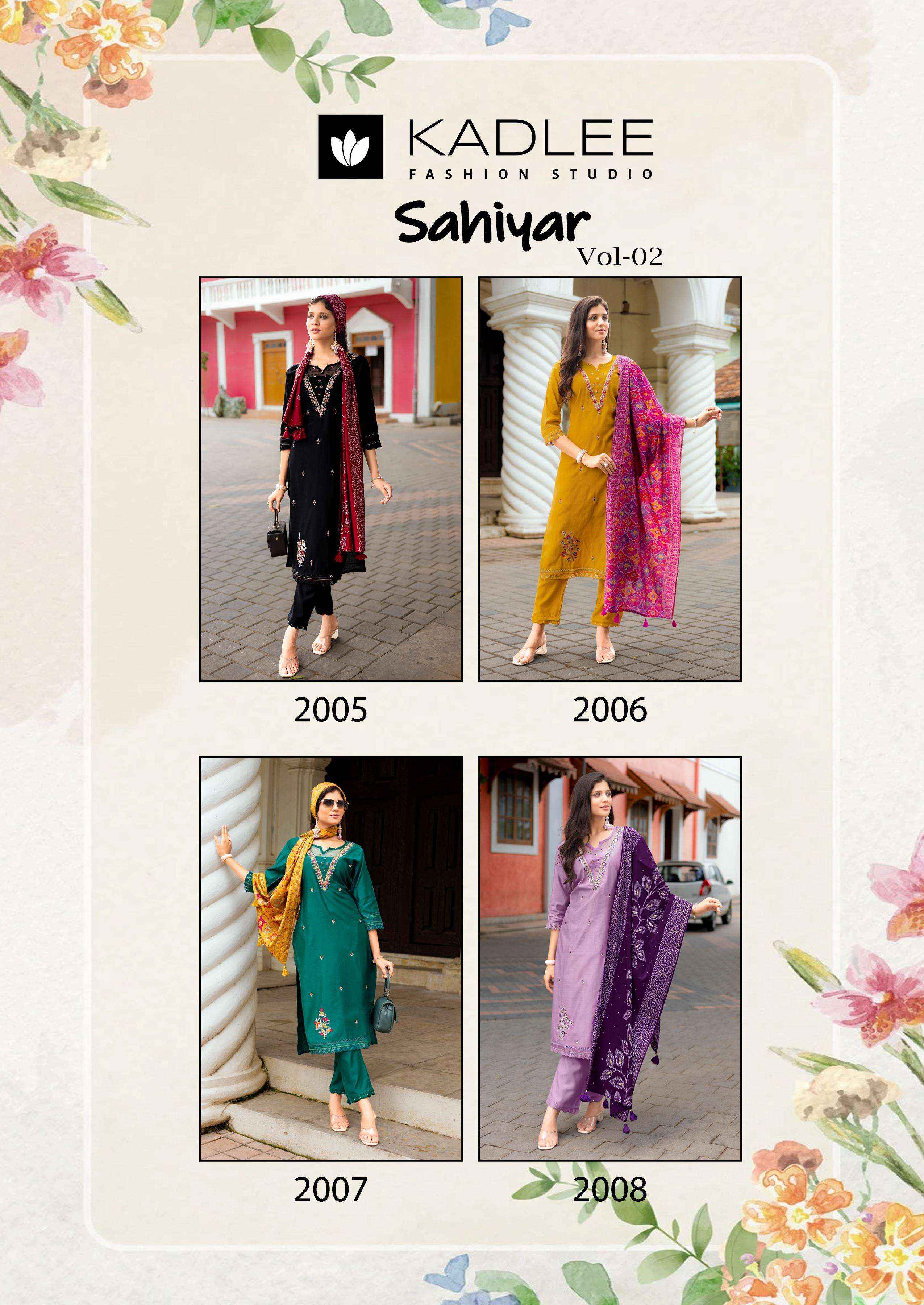 Kadlee Sahiyar Vol 2 Viscouse Kurti Combo 4 pcs Catalogue