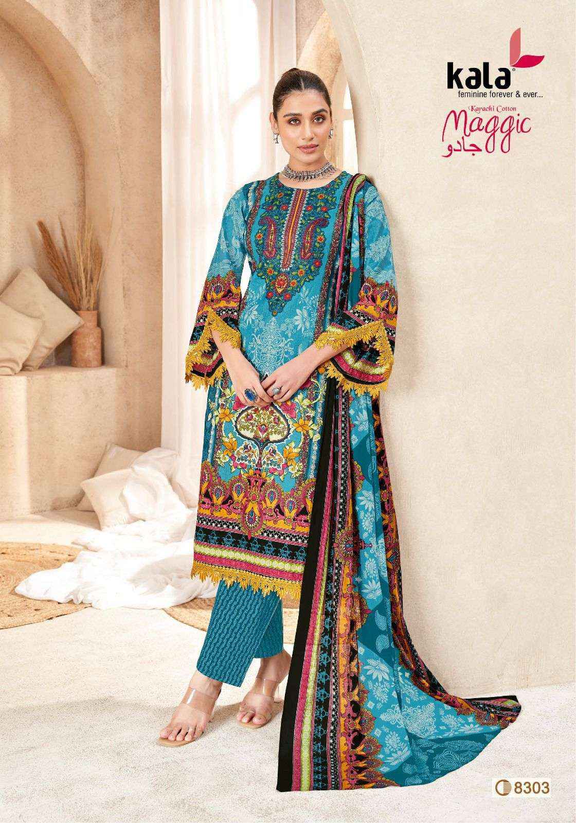 Kala Maggic Vol 23 Cotton Dress Material 12 pcs Catalogue