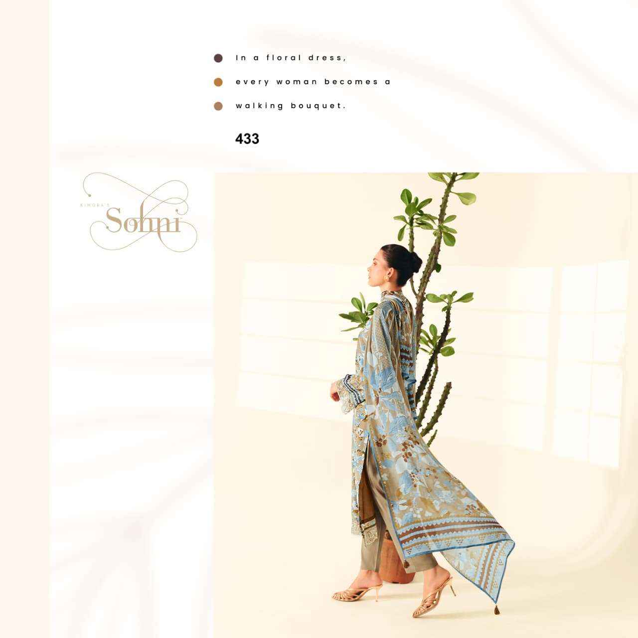 Kimora Sohni Juliet Vol 36 Muslin Dress Material 4 pcs Catalogue