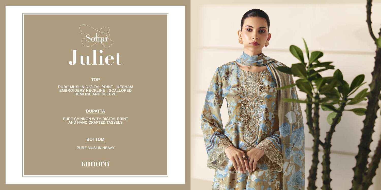 Kimora Sohni Juliet Vol 36 Muslin Dress Material 4 pcs Catalogue