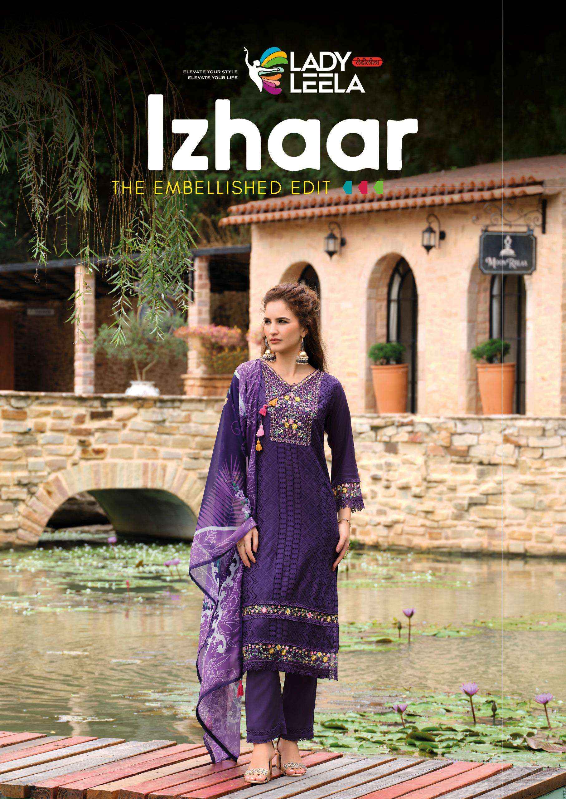 Lady Leela Izhaar Muslin Kurti Combo 6 pcs Catalogue