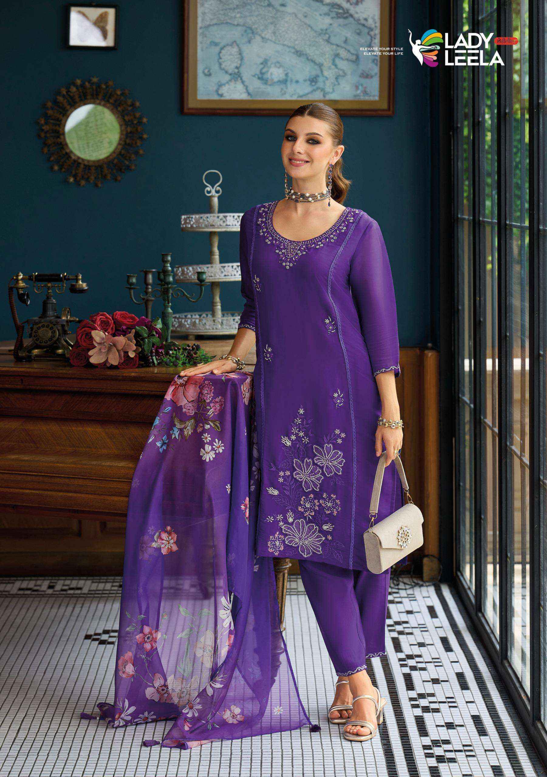 Lady Leela Saiyaara Viscouse Silk Kurti Combo 4 pcs Catalogue