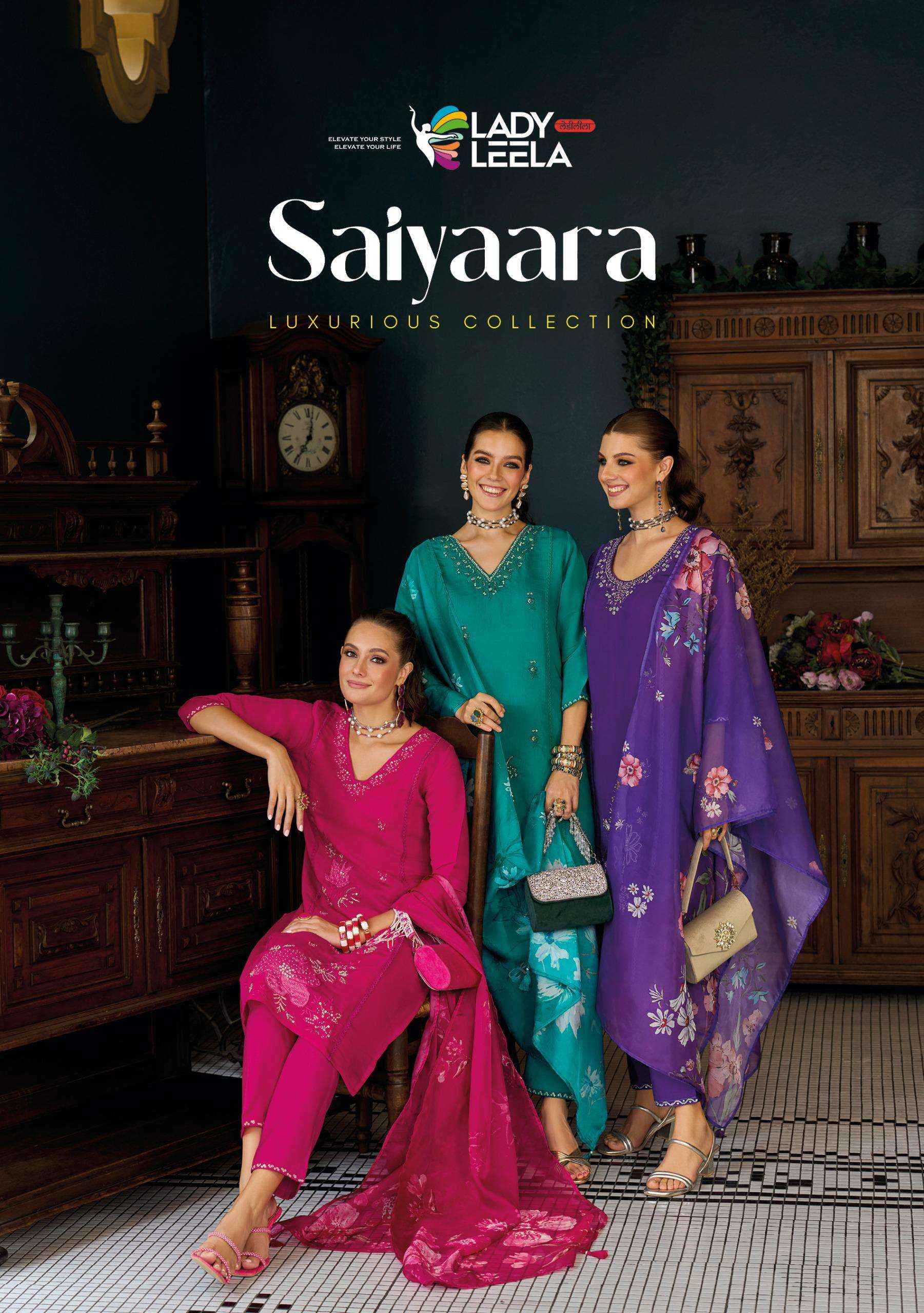 Lady Leela Saiyaara Viscouse Silk Kurti Combo 4 pcs Catalogue
