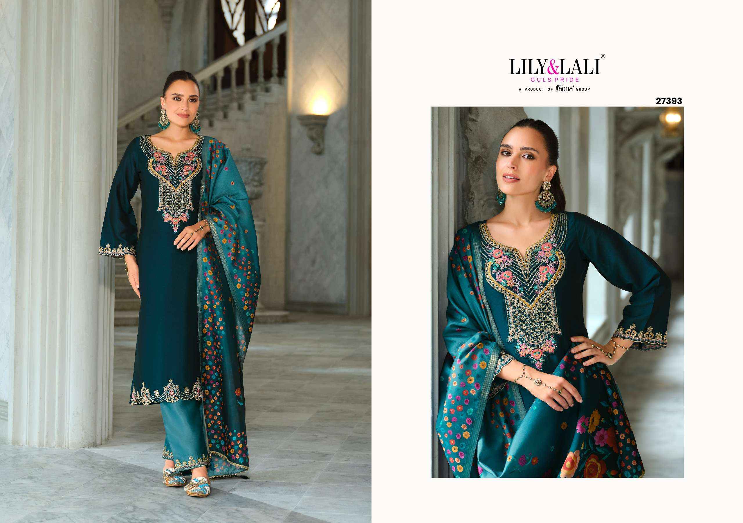 Lily & Lali Monica Readymade Silk Dress 4 pcs Catalogue