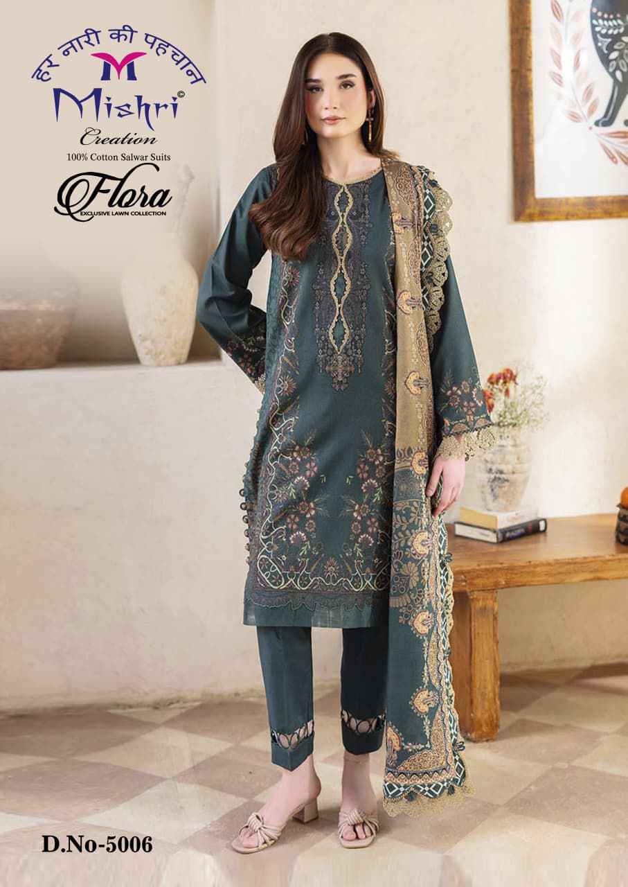 Mishri Creation Flora Vol 5 Lawn Cotton Dress Material 6 pcs Catalogue