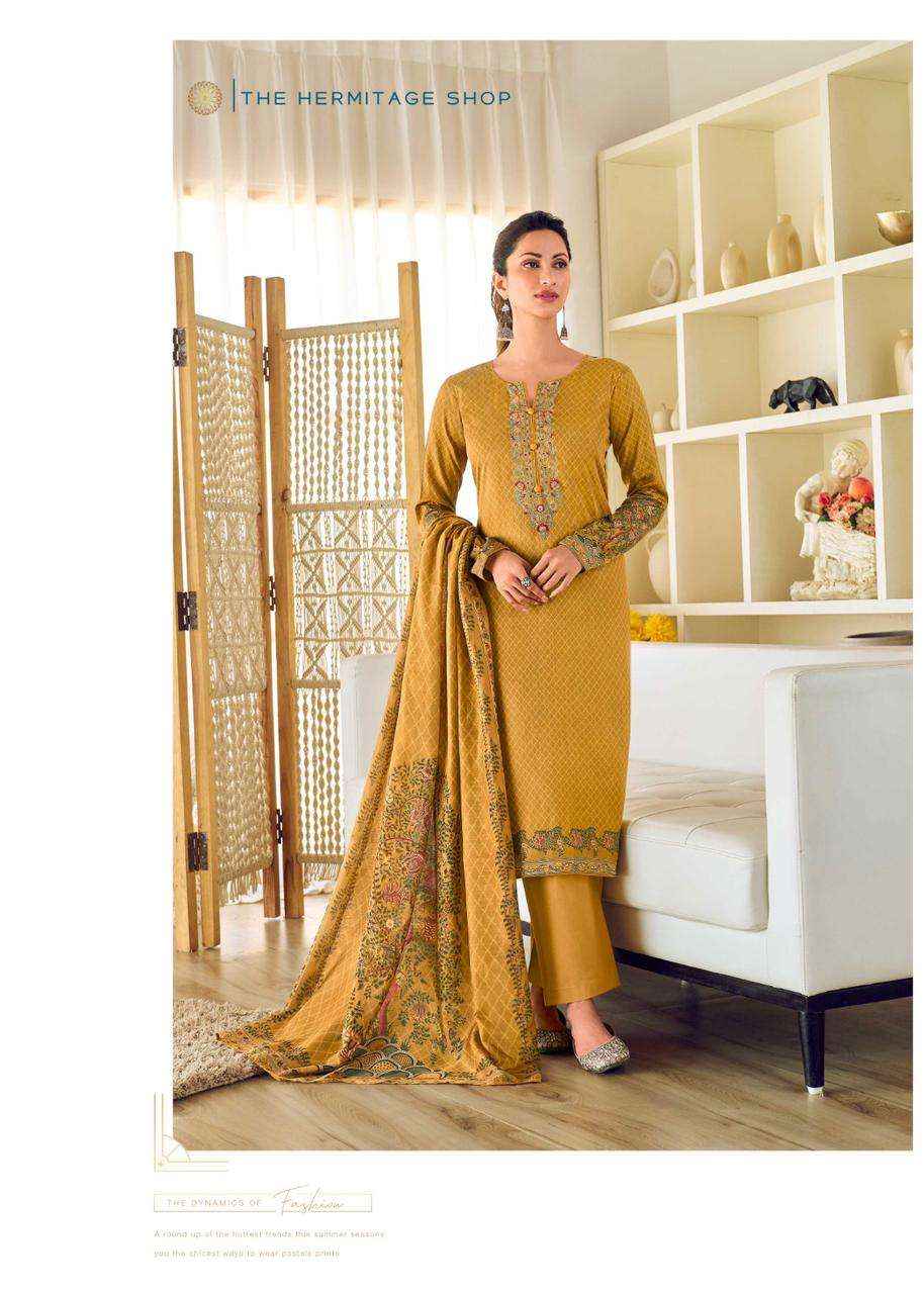 Nisanka Mughal Lawn Cotton Dress Material 6 pcs Catalogue