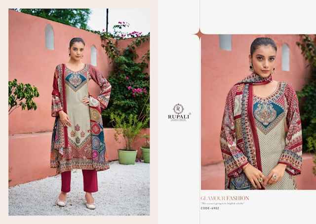 Rupali Fashion Samantha Muslin Dress Material 4 pcs Catalogue