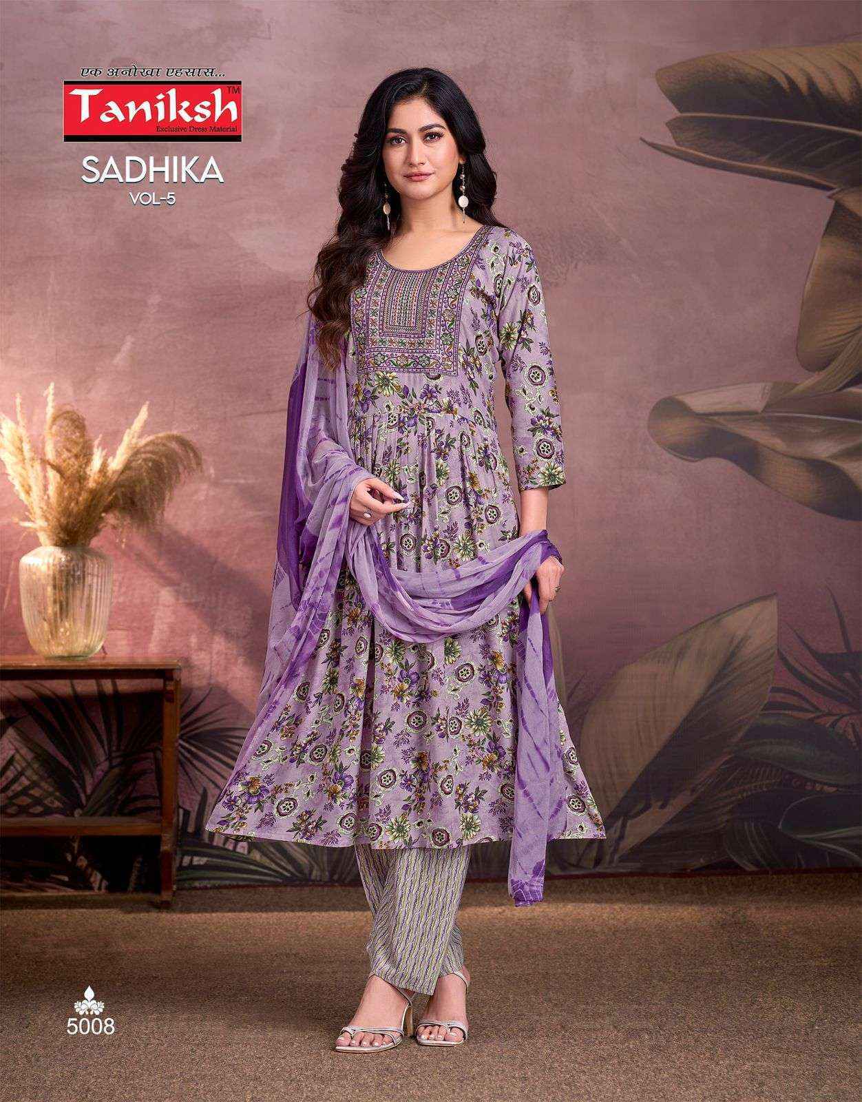Taniksh Sadhika Vol 5 Rayon Kurti Combo 8 pcs Catalogue