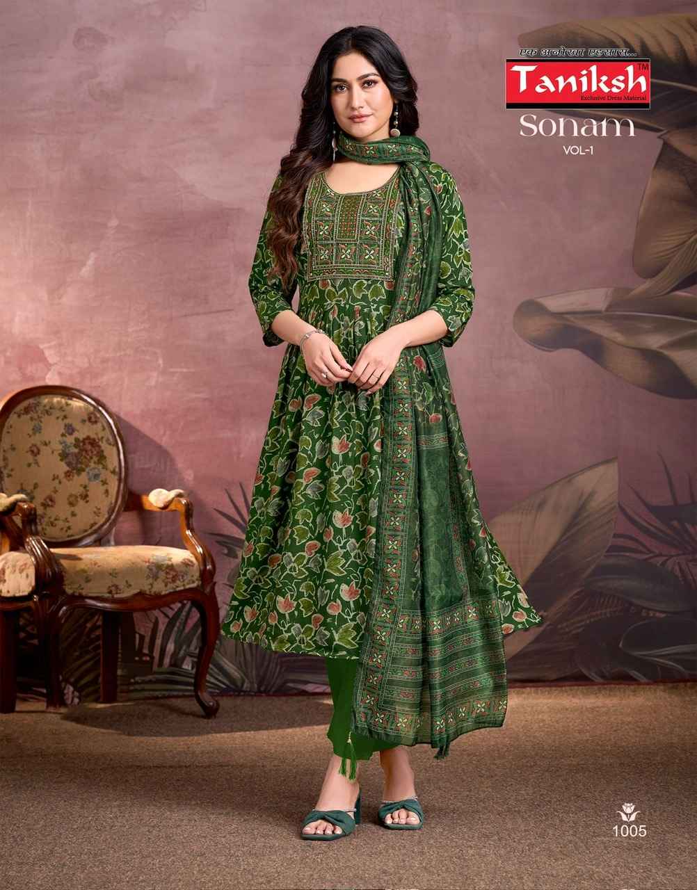 Taniksh Sonam Vol 1 Vertical Kurti Combo 8 pcs Catalogue