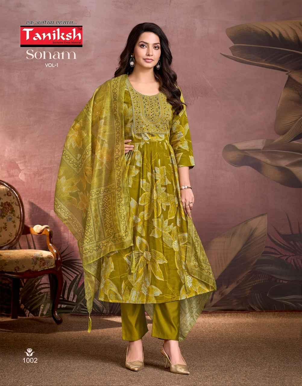 Taniksh Sonam Vol 1 Vertical Kurti Combo 8 pcs Catalogue