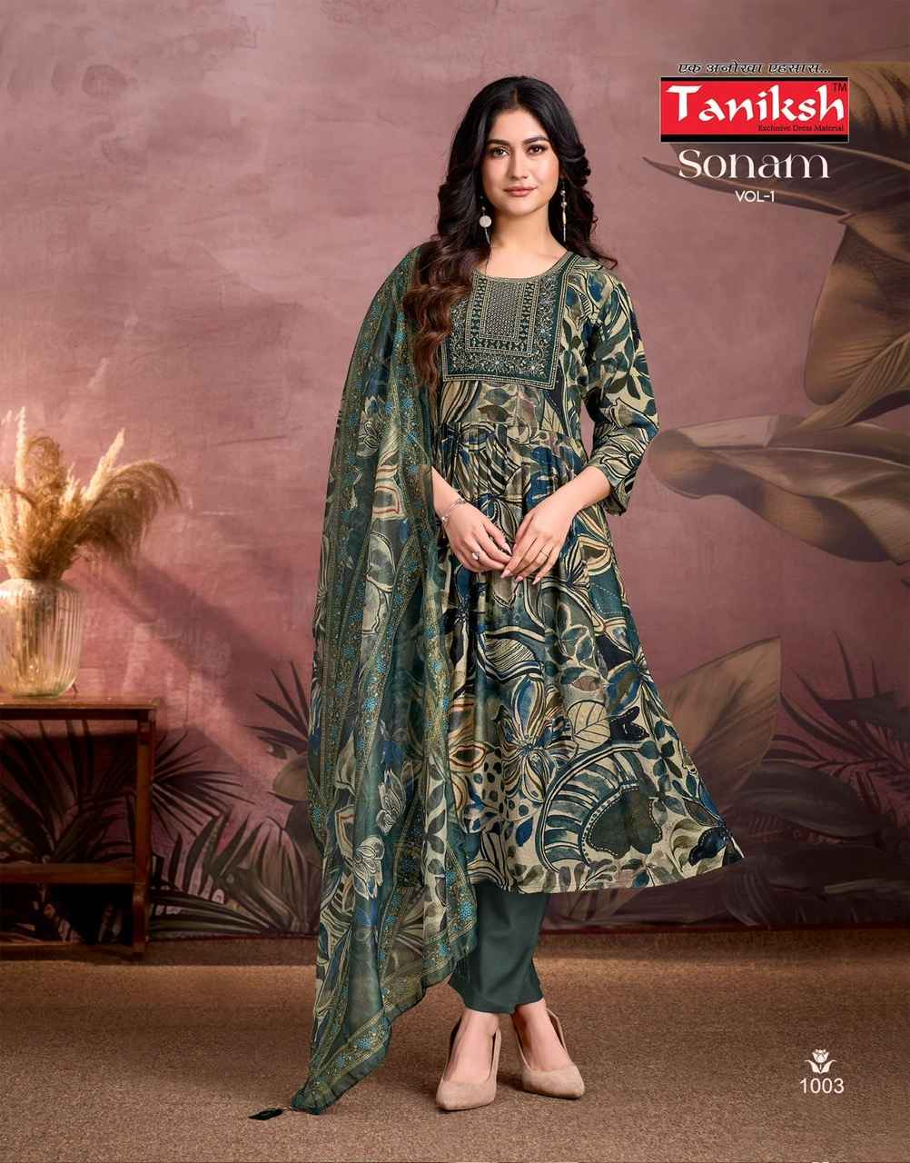 Taniksh Sonam Vol 1 Vertical Kurti Combo 8 pcs Catalogue
