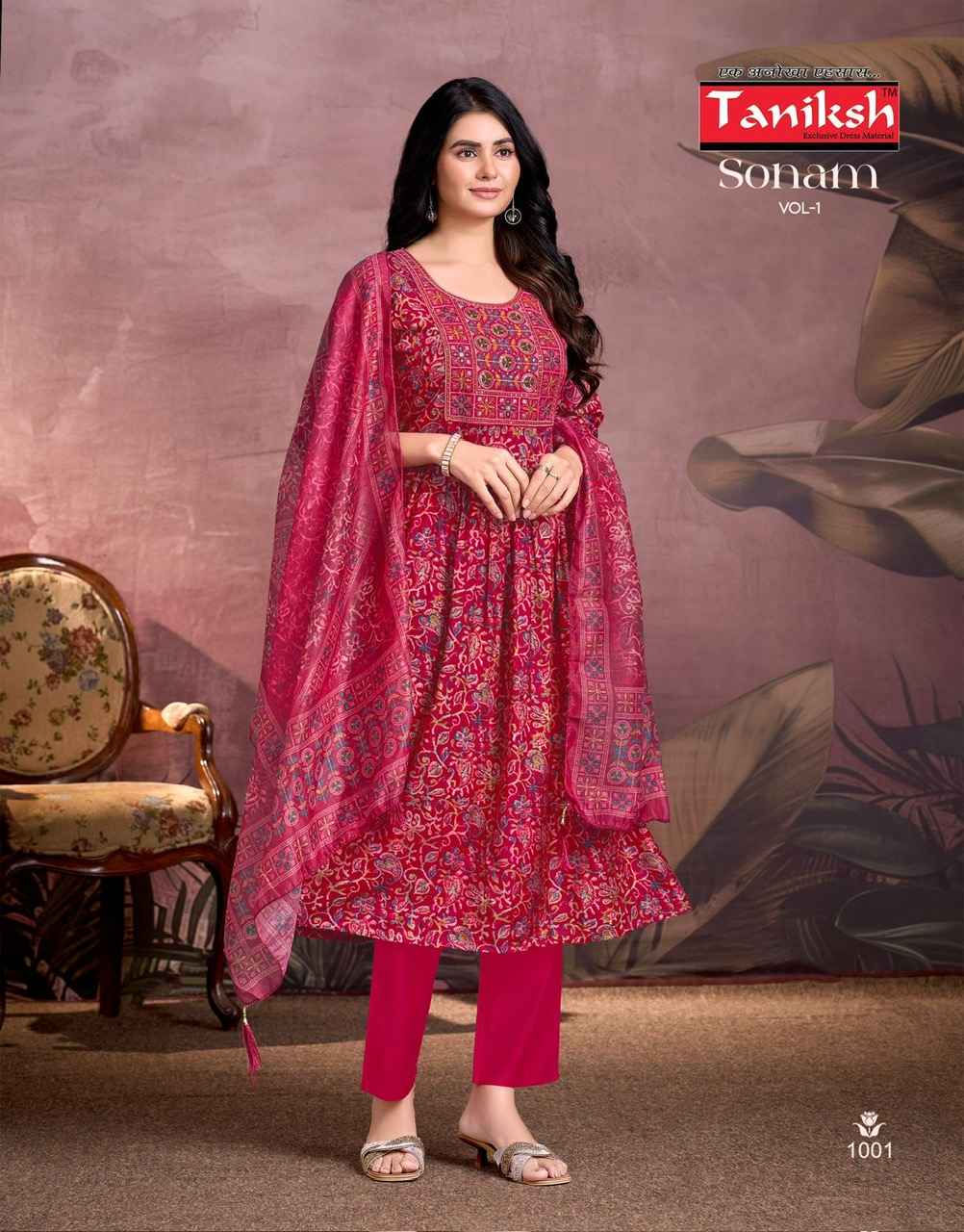 Taniksh Sonam Vol 1 Vertical Kurti Combo 8 pcs Catalogue