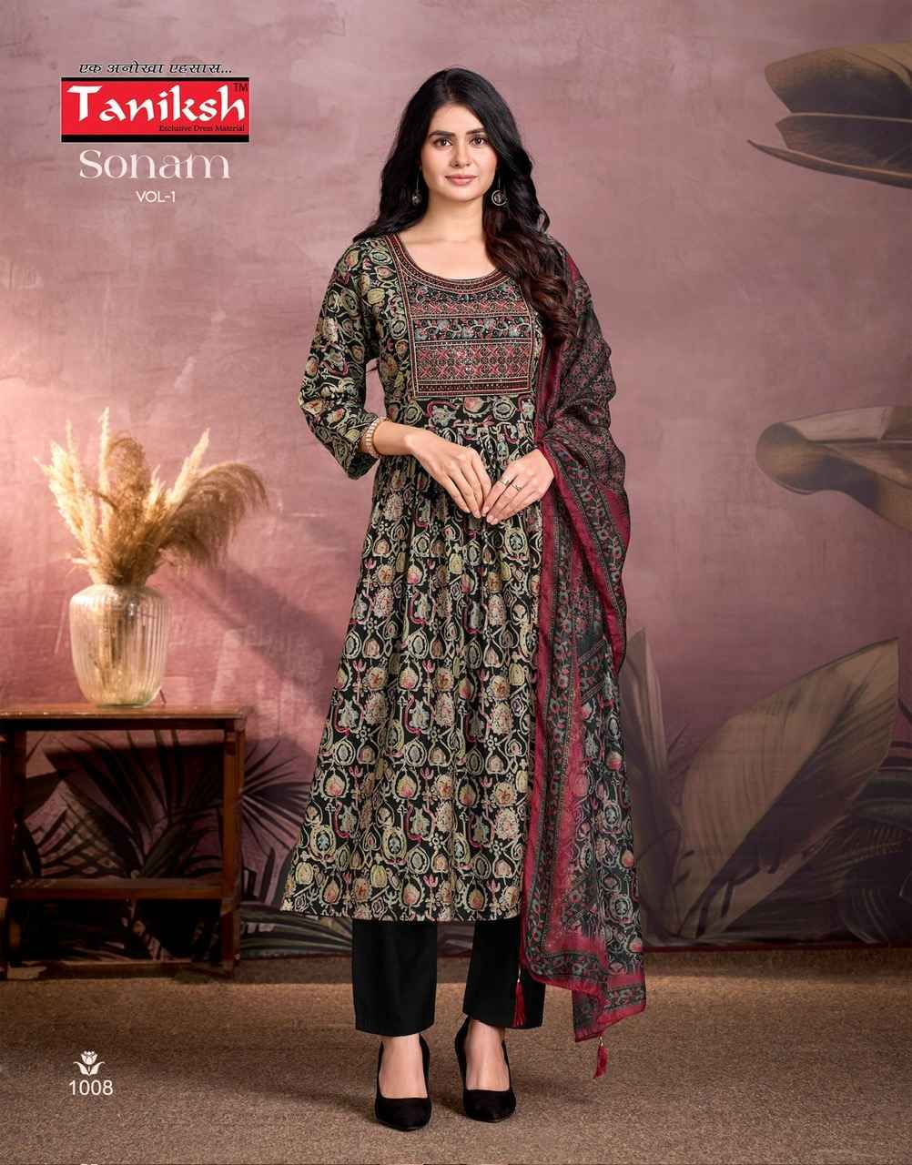 Taniksh Sonam Vol 1 Vertical Kurti Combo 8 pcs Catalogue