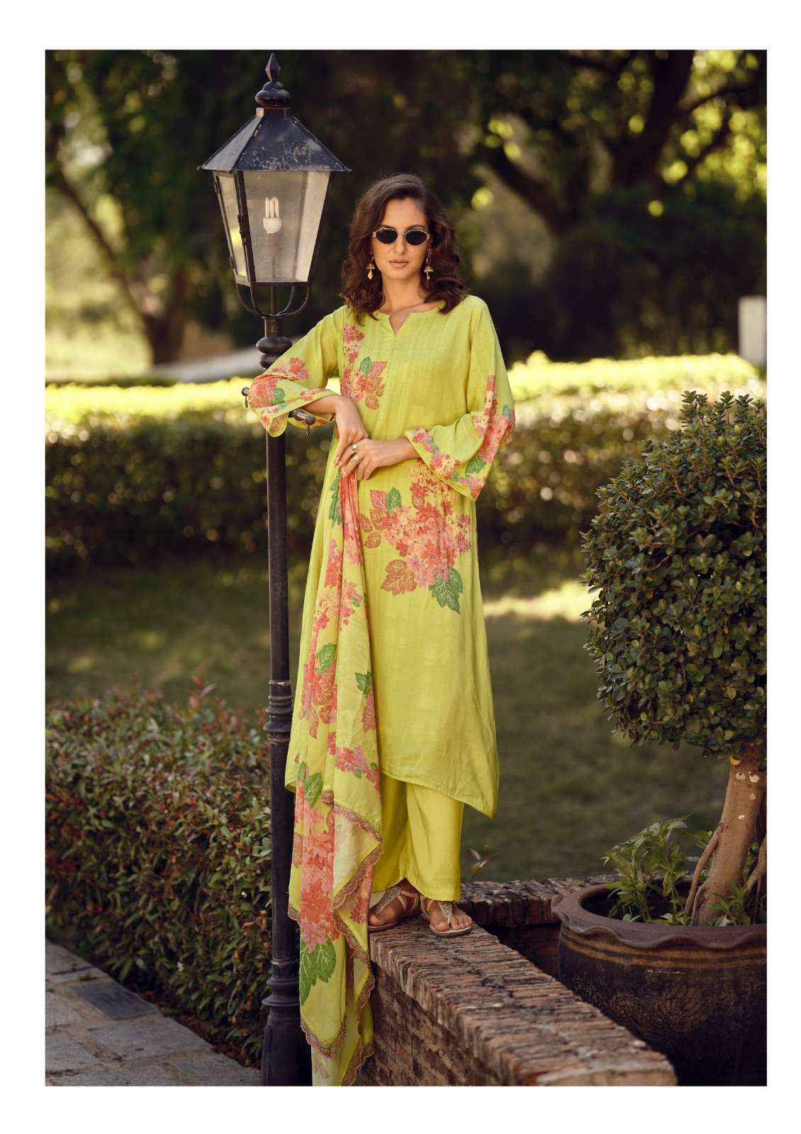 The Hermitage Shop Gazab Cotton Silk Dress Material 4 pcs Catalogue