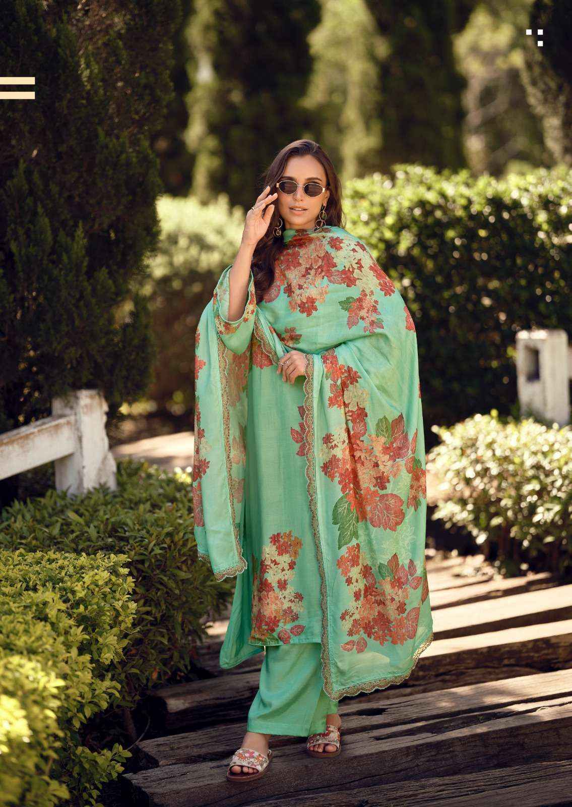 The Hermitage Shop Gazab Cotton Silk Dress Material 4 pcs Catalogue